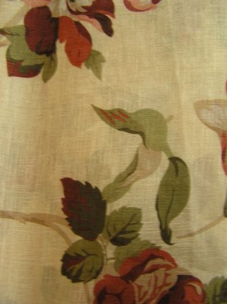 Ткани для штор с цветочным дизайном - Капрон полупрозрачный