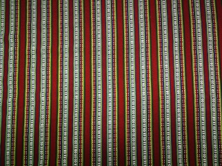 Fabric with strips for folk costume - fabrics shop Pluss Audums